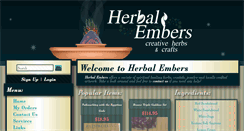 Desktop Screenshot of herbalembers.com